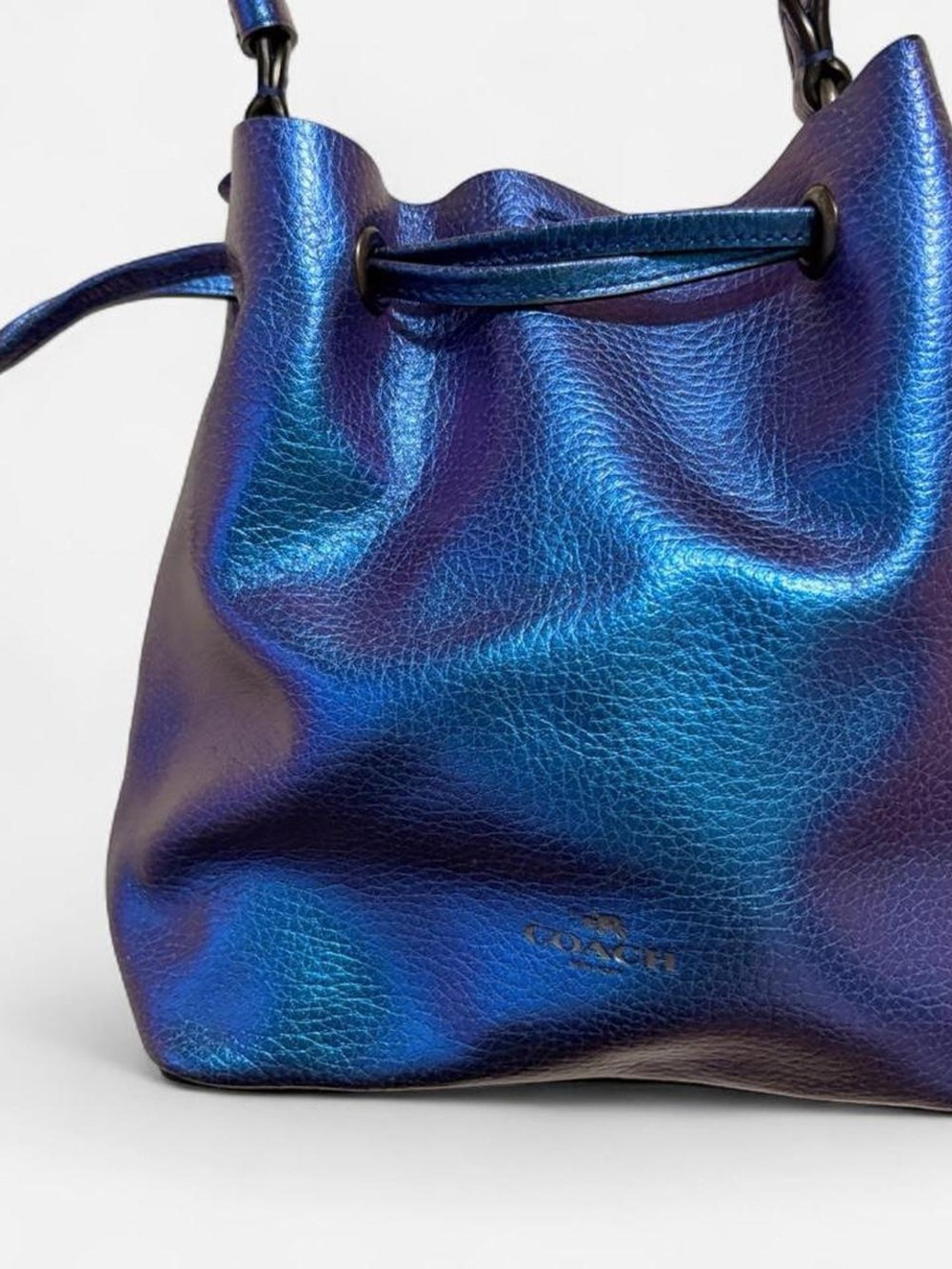 RARE Coach NASA Hologram Blue Purple Derby Crossbody Bag - Picture 4 of 8